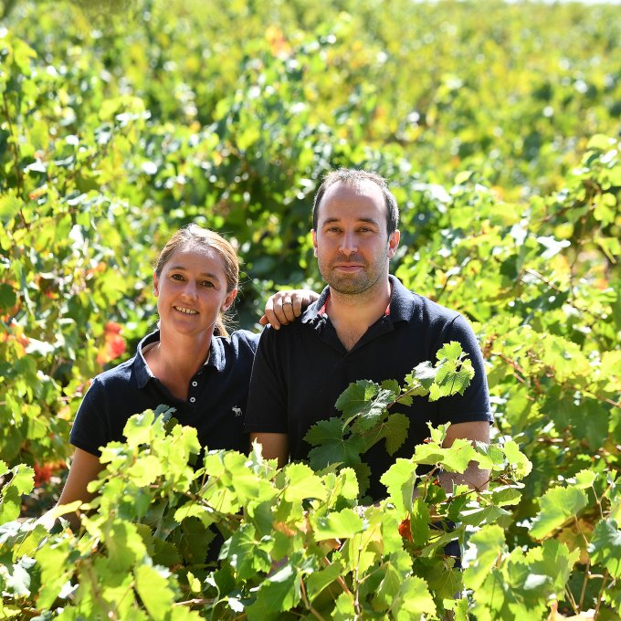 Claire et François Michel, Domaine du Vieux Donjon à Châteauneuf-du-Pape.